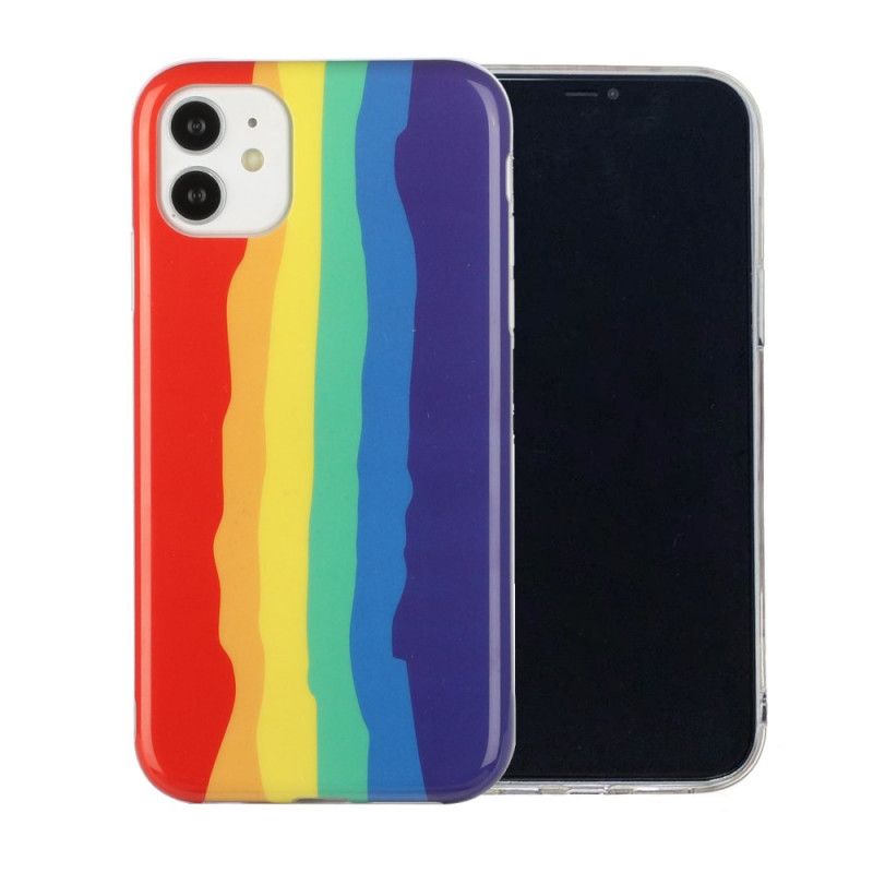 Coque iPhone 11 Déclinaison. Arc-en-ciel