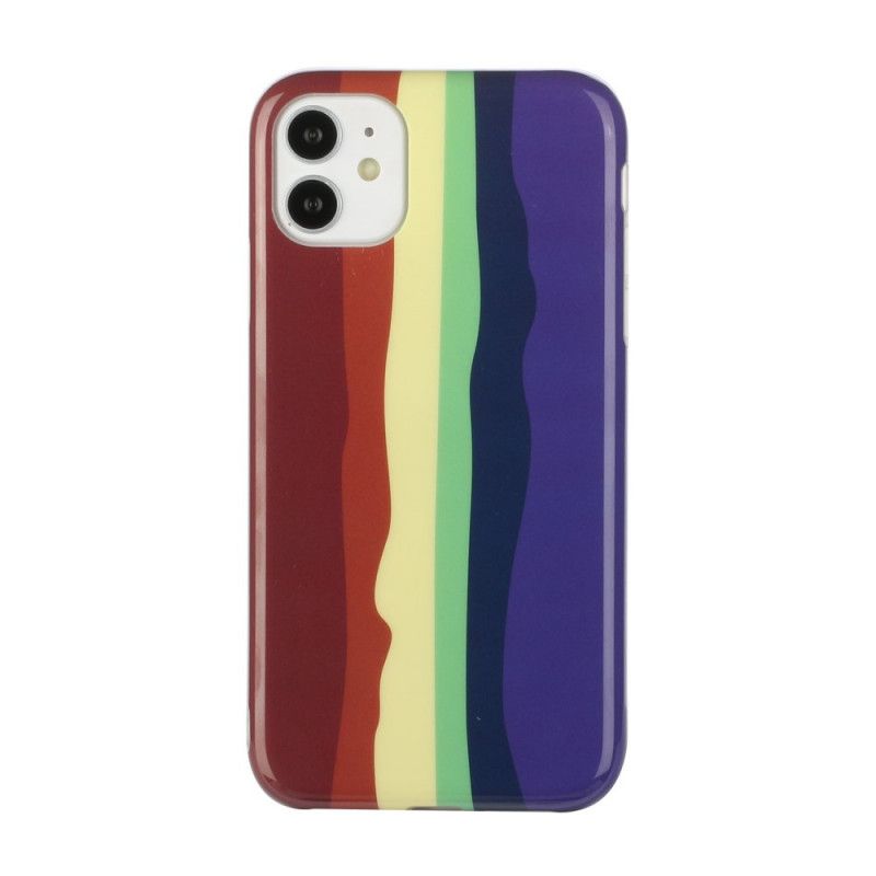 Coque iPhone 11 Déclinaison. Arc-en-ciel