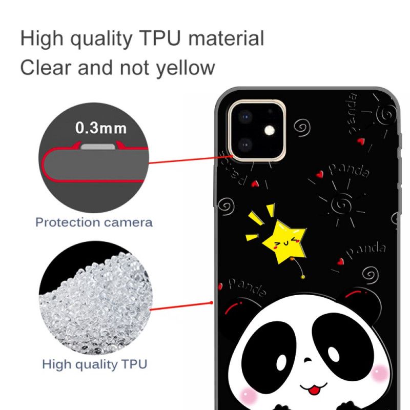 Coque iPhone 11 Étoile Panda