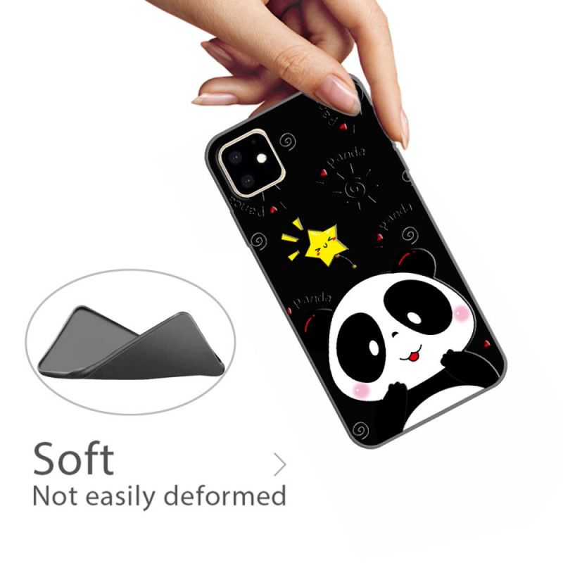 Coque iPhone 11 Étoile Panda