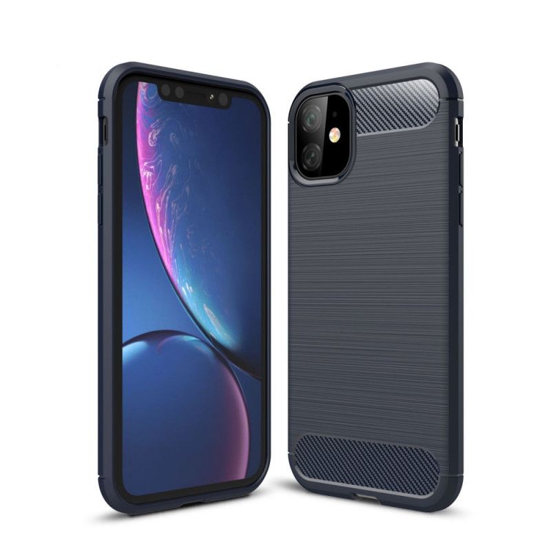 Coque iPhone 11 Fibre Carbone Brossée