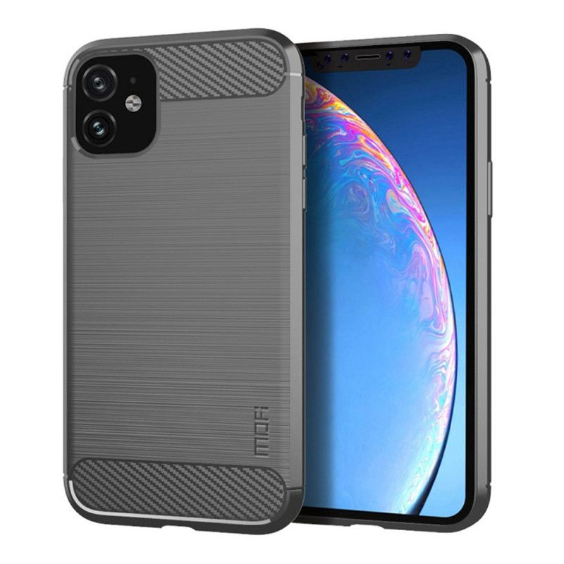 Coque iPhone 11 Fibre Carbone Brossée Mofi