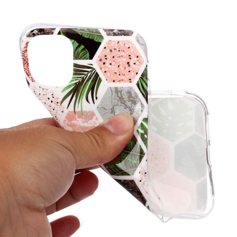 Coque iPhone 11 Paillettes Ruches Et Herbe