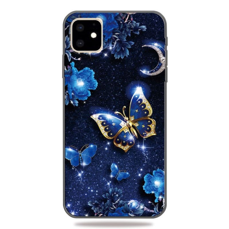 Coque iPhone 11 Papillon La Nuit De Lune