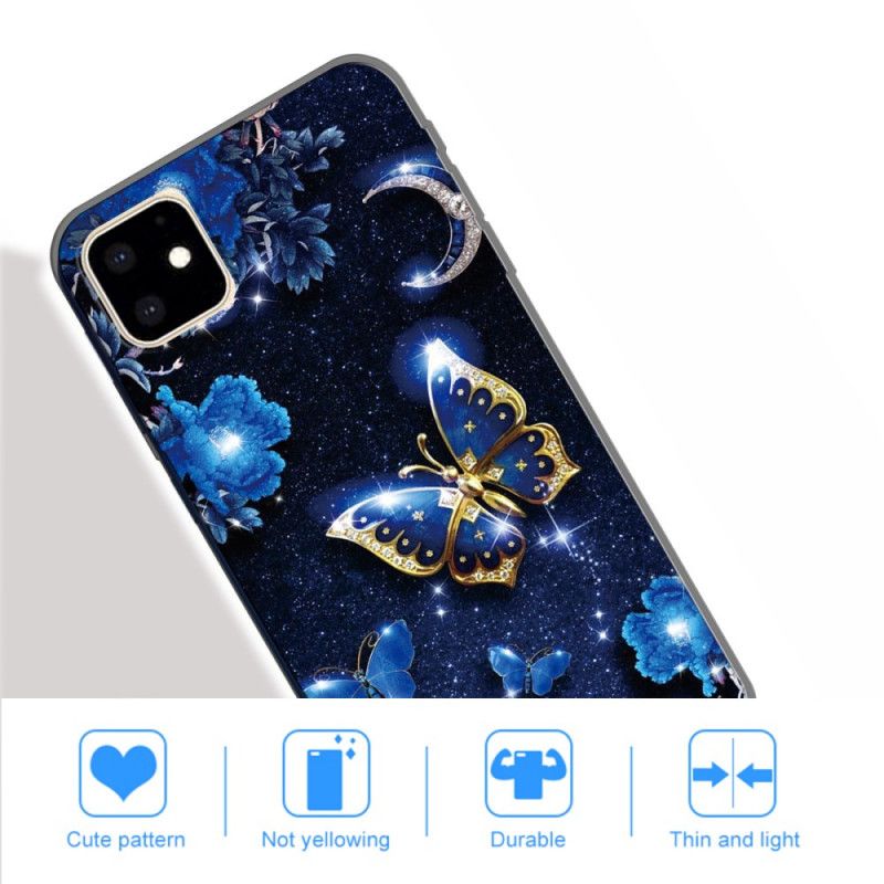 Coque iPhone 11 Papillon La Nuit De Lune