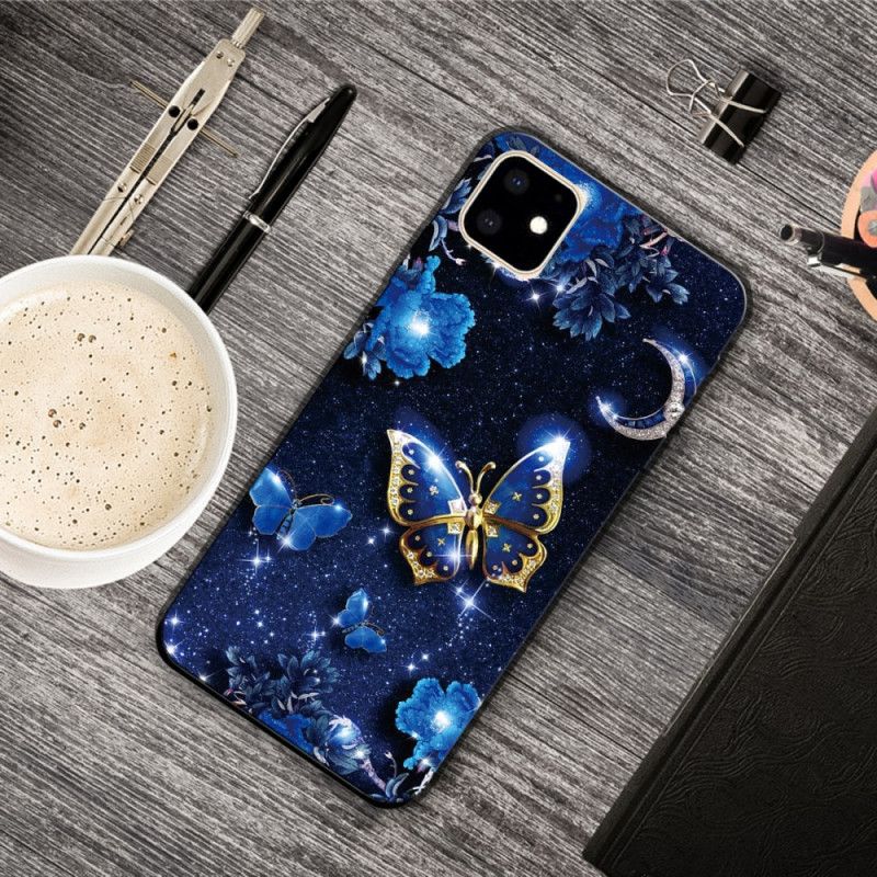 Coque iPhone 11 Papillon La Nuit De Lune