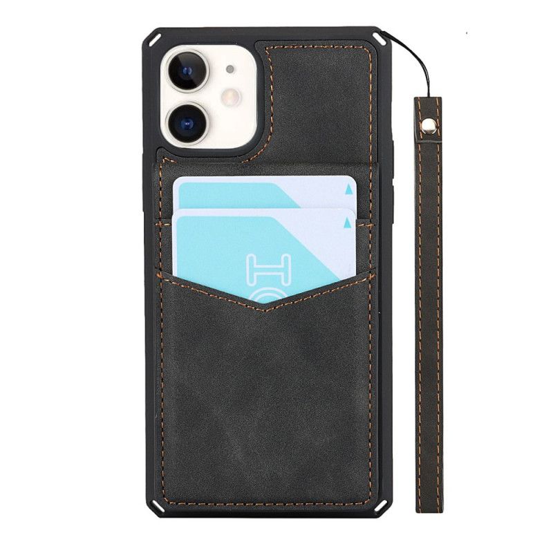 Coque iPhone 11 Porte-cartes Support Vertical Et Horizontal