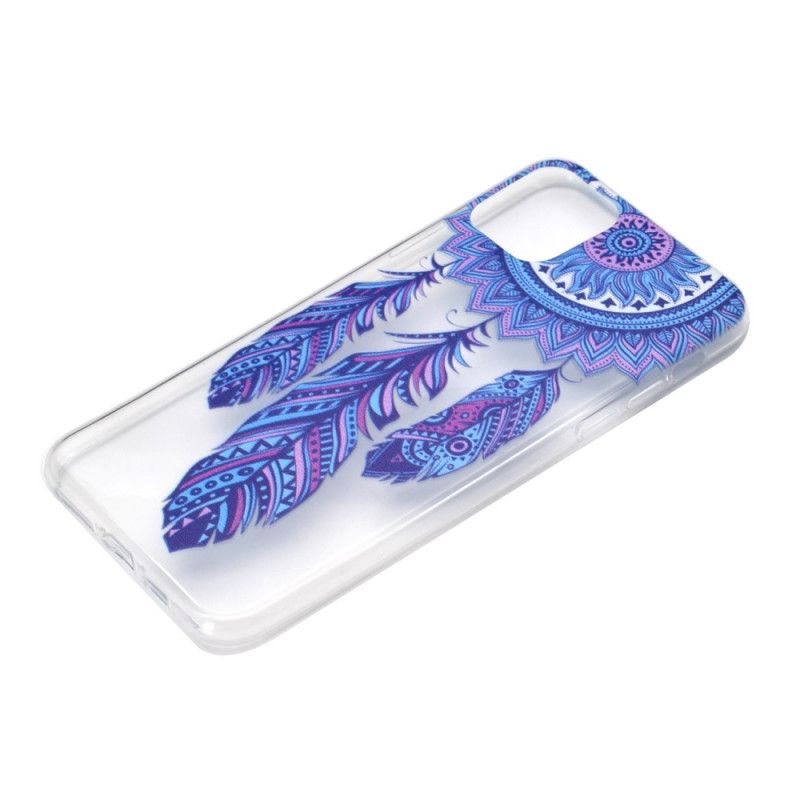 Coque iPhone 11 Pro Attrape Rêves Plumes Bleues