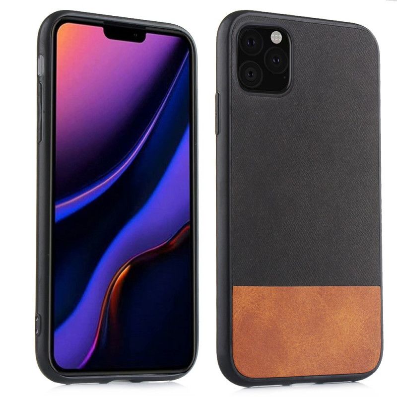 Coque iPhone 11 Pro Bicolore Simili Cuir