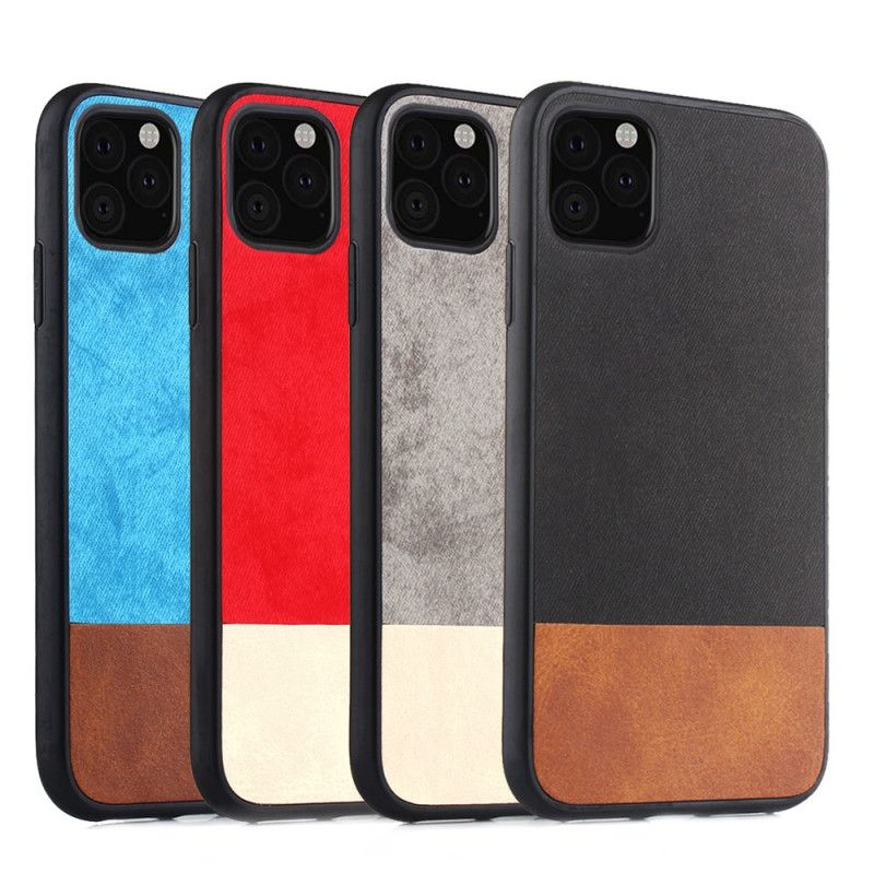 Coque iPhone 11 Pro Bicolore Simili Cuir