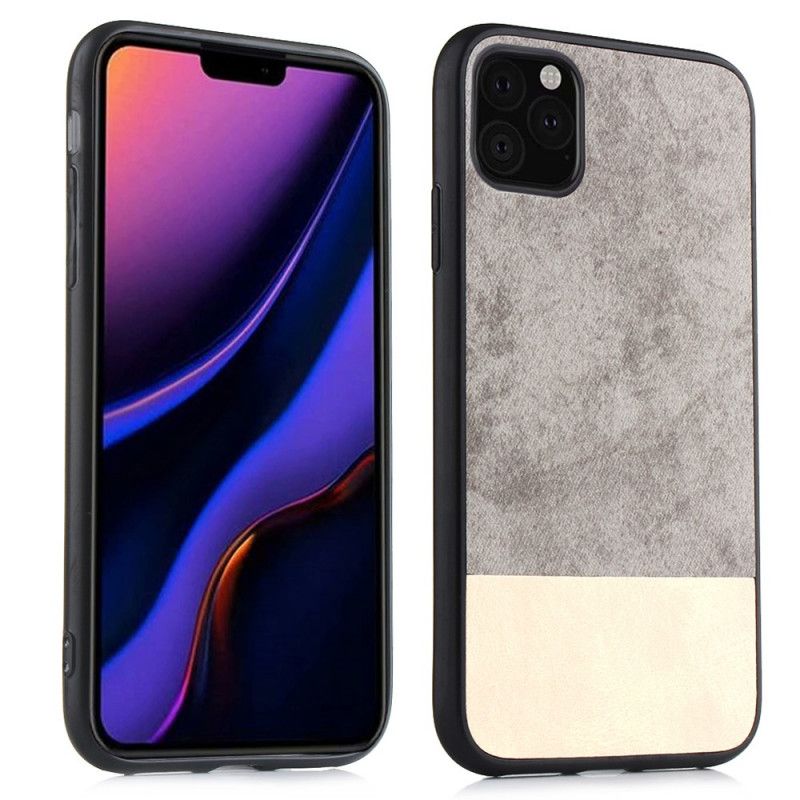 Coque iPhone 11 Pro Bicolore Simili Cuir