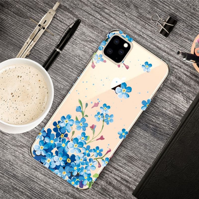 Coque iPhone 11 Pro Bouquet De Fleurs Bleues