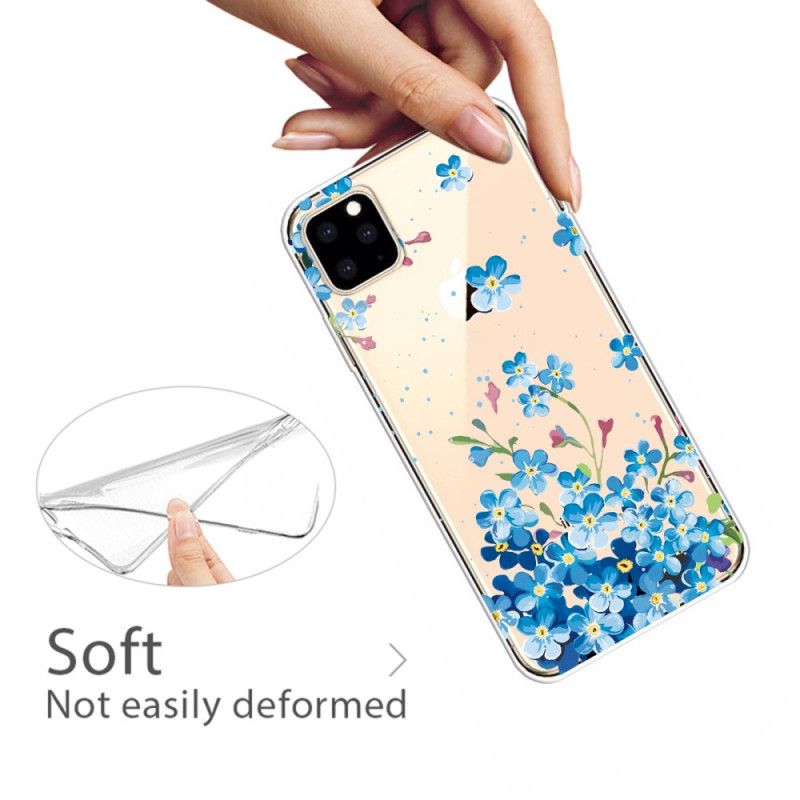 Coque iPhone 11 Pro Bouquet De Fleurs Bleues