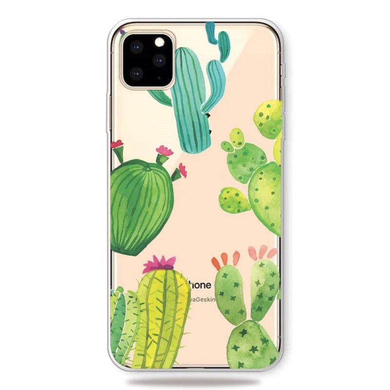 Coque iPhone 11 Pro Cactus Aquarelle