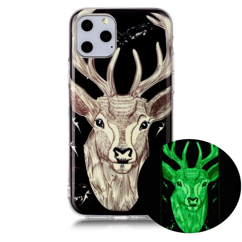 Coque iPhone 11 Pro Cerf Majestueux Fluorescente