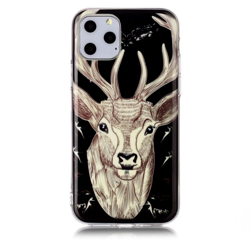 Coque iPhone 11 Pro Cerf Majestueux Fluorescente