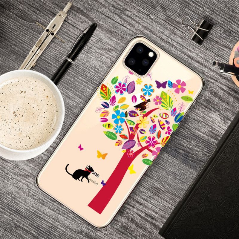 Coque iPhone 11 Pro Chat Sous L'arbre