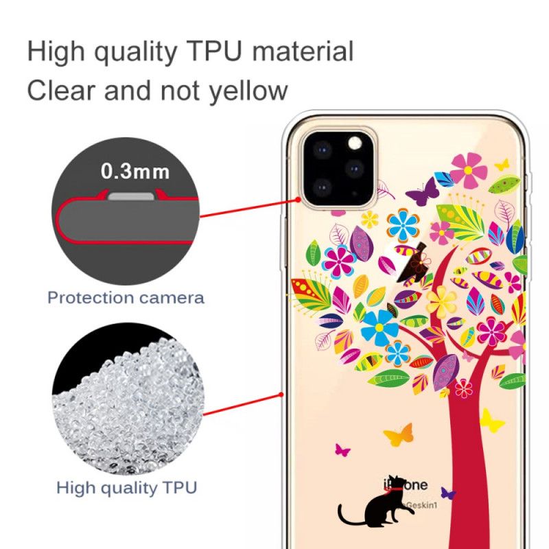 Coque iPhone 11 Pro Chat Sous L'arbre