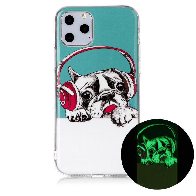 Coque iPhone 11 Pro Chien Fluorescente