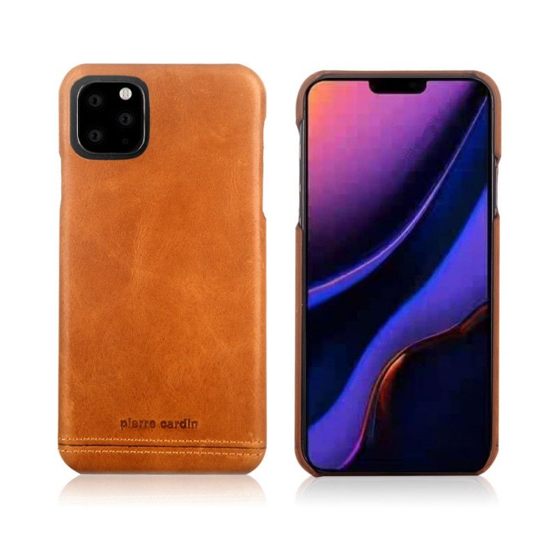 Coque iPhone 11 Pro Cuir Véritable Pierre Cardin