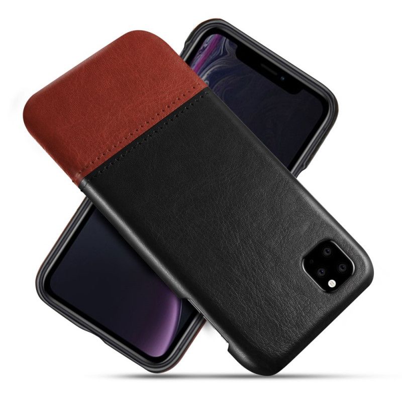 Coque iPhone 11 Pro Effet Cuir Bicolore Ksq