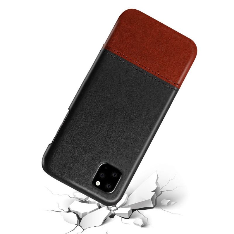 Coque iPhone 11 Pro Effet Cuir Bicolore Ksq