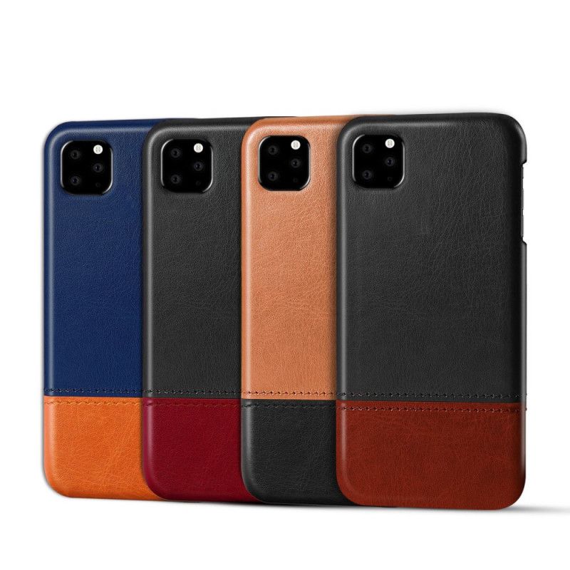 Coque iPhone 11 Pro Effet Cuir Bicolore Ksq