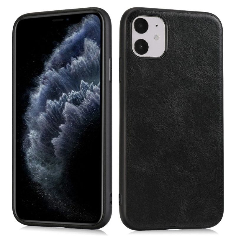 Coque iPhone 11 Pro Effet Cuir Élégance