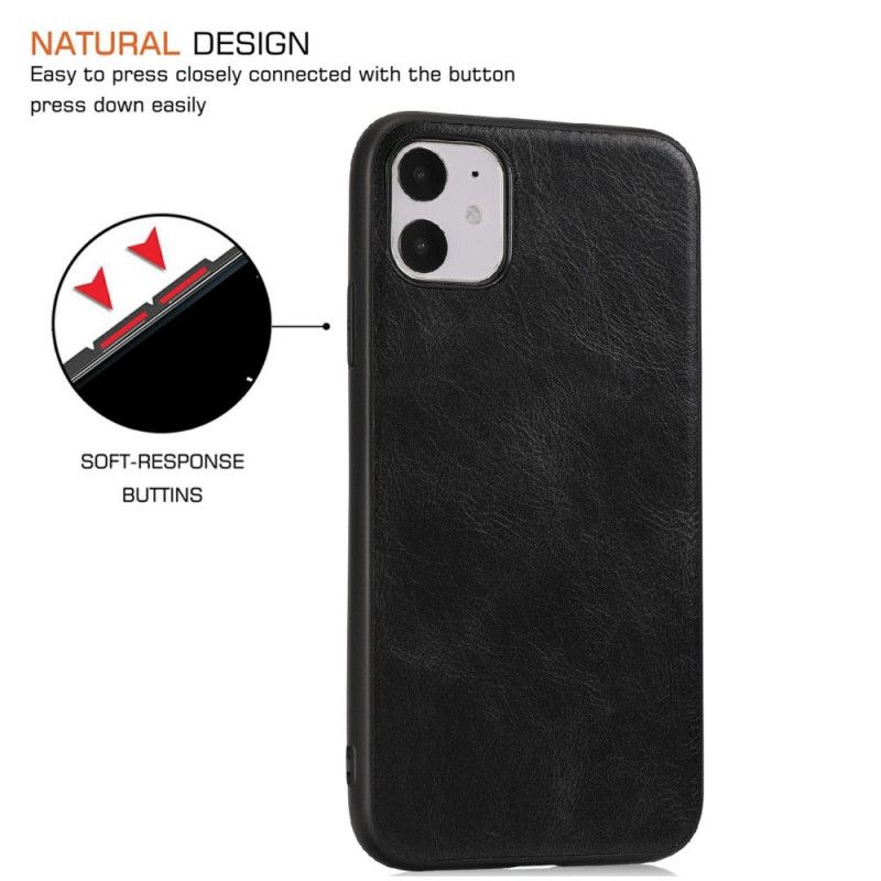 Coque iPhone 11 Pro Effet Cuir Élégance