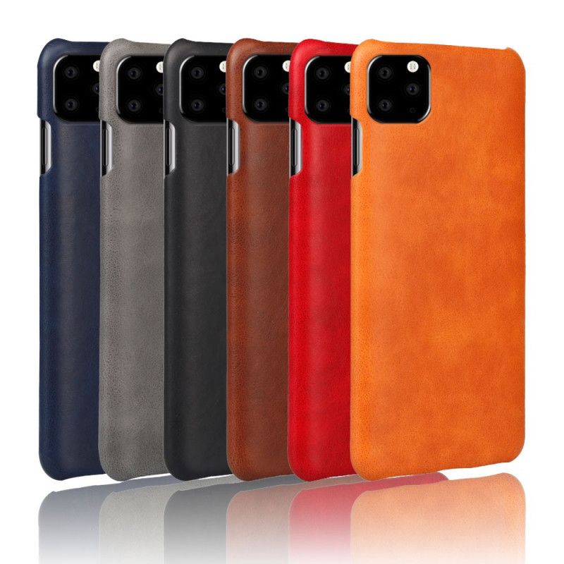 Coque iPhone 11 Pro Effet Cuir Litchi Performance