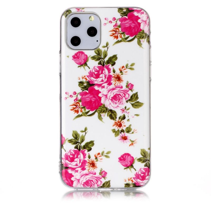Coque iPhone 11 Pro Fleurs Liberty Fluorescente