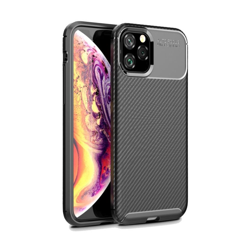 Coque iPhone 11 Pro Flexible Texture Fibre Carbone