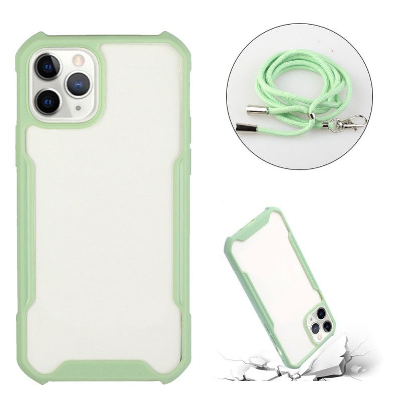 Coque iPhone 11 Pro Hybride Avec Cordon Coloré