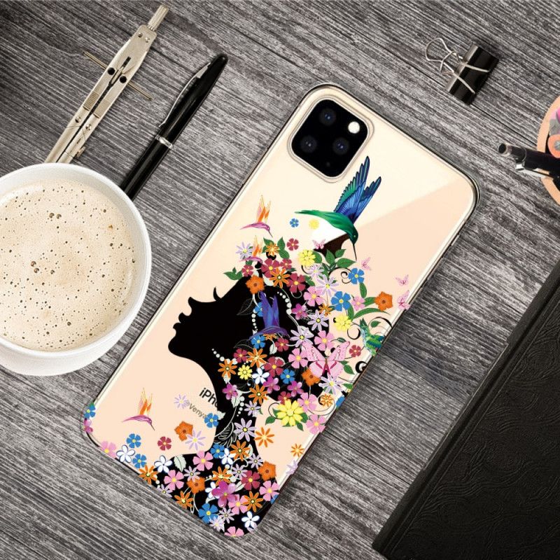 Coque iPhone 11 Pro Jolie Tête Fleurie