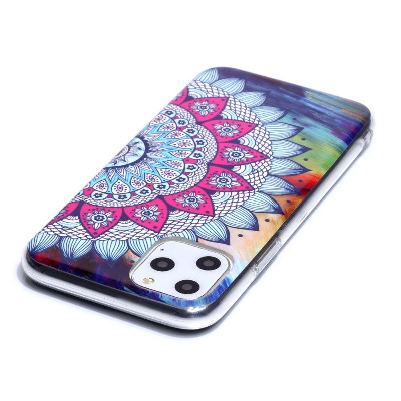 Coque iPhone 11 Pro Mandala Coloré Fluorescente