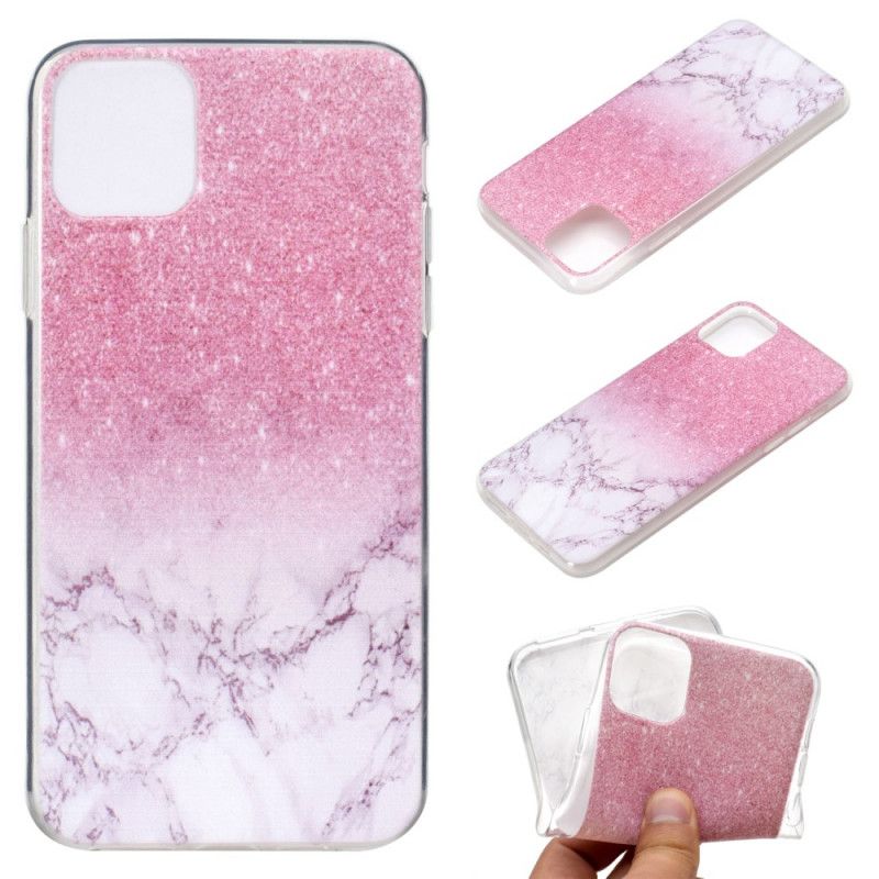 Coque iPhone 11 Pro Marbre Magenta