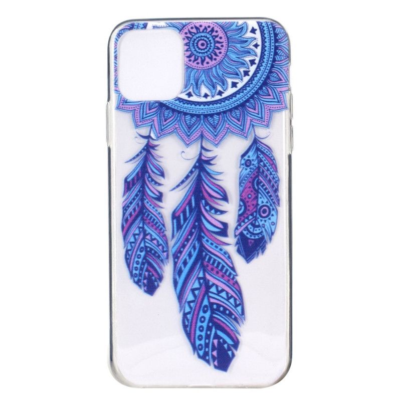 Coque iPhone 11 Pro Max Attrape Rêves Plumes Bleues