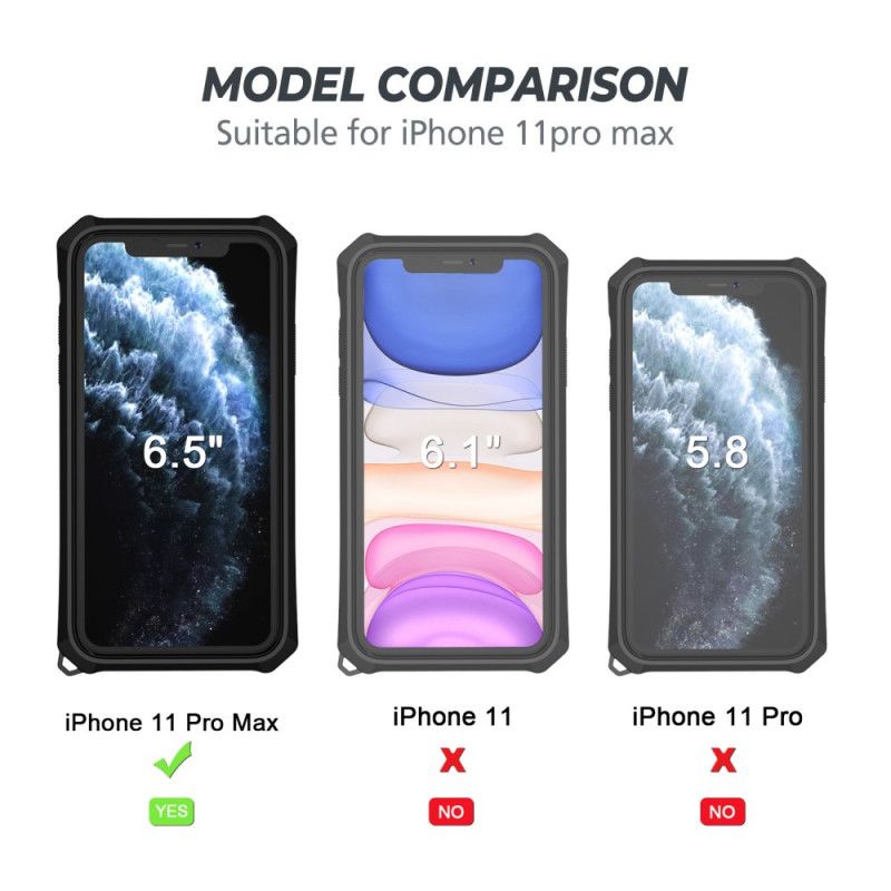 Coque iPhone 11 Pro Max Détachable Anneau-support