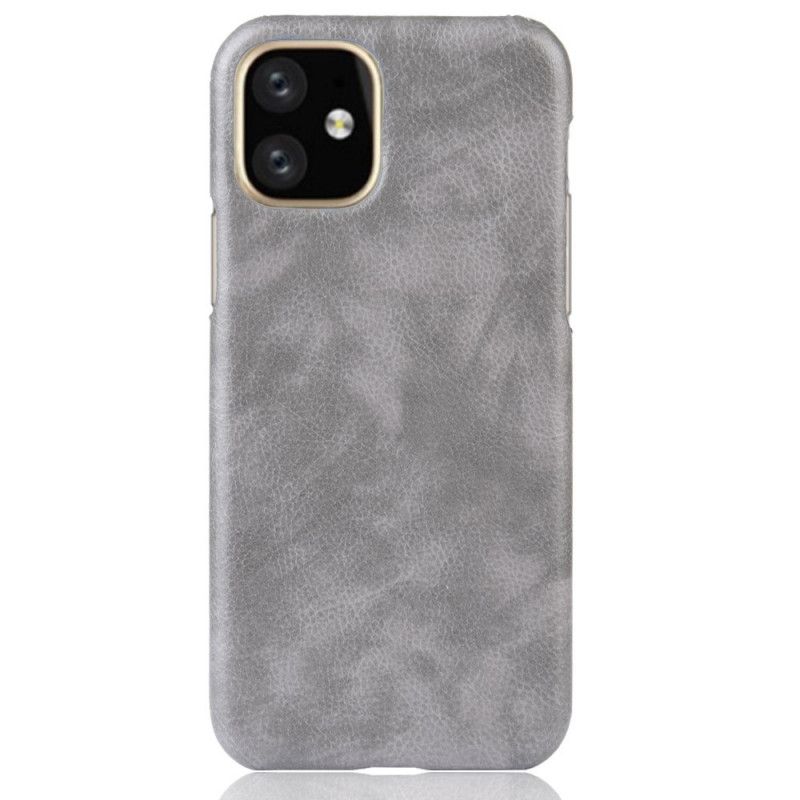 Coque iPhone 11 Pro Max Effet Cuir Litchi