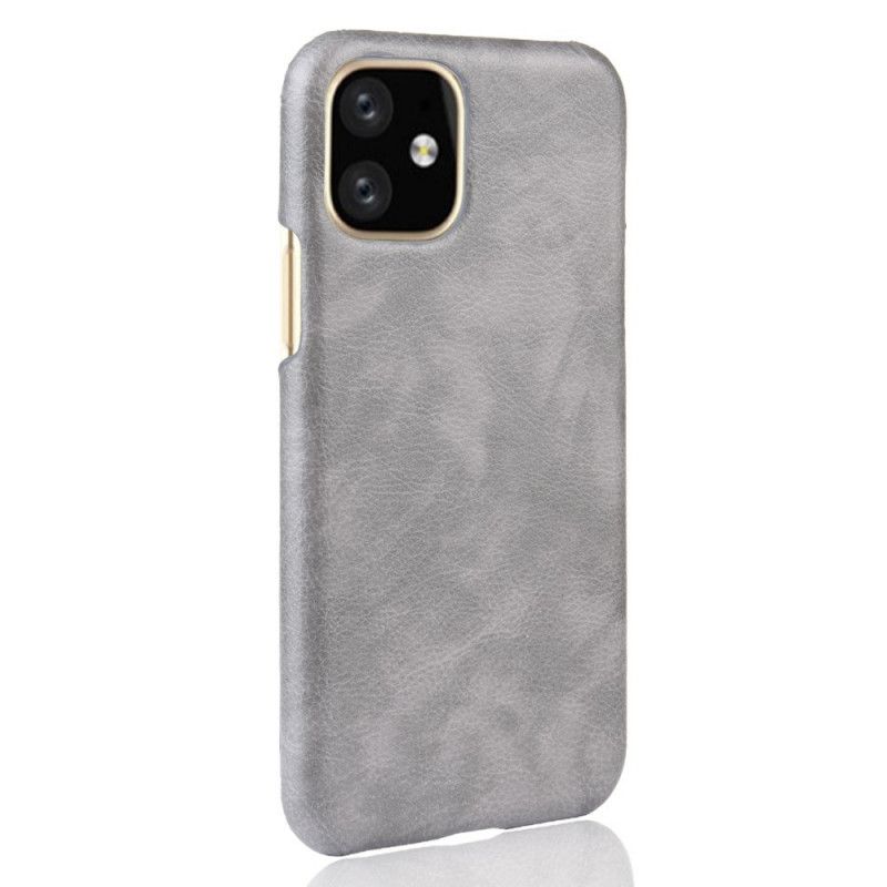 Coque iPhone 11 Pro Max Effet Cuir Litchi