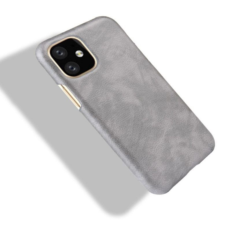 Coque iPhone 11 Pro Max Effet Cuir Litchi