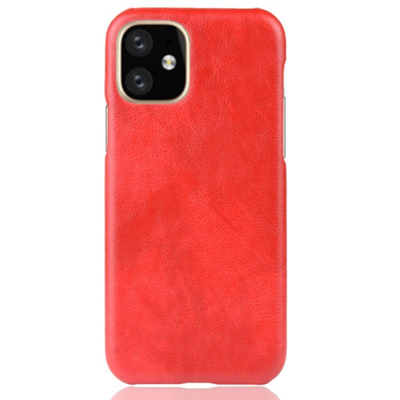 Coque iPhone 11 Pro Max Effet Cuir Litchi