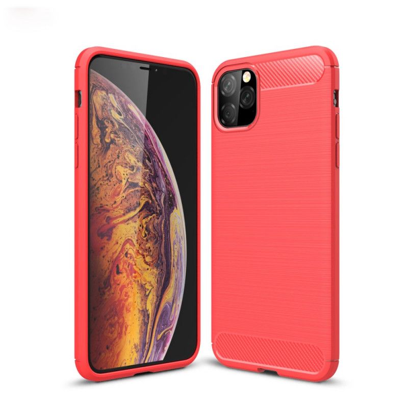 Coque iPhone 11 Pro Max Fibre Carbone Brossée