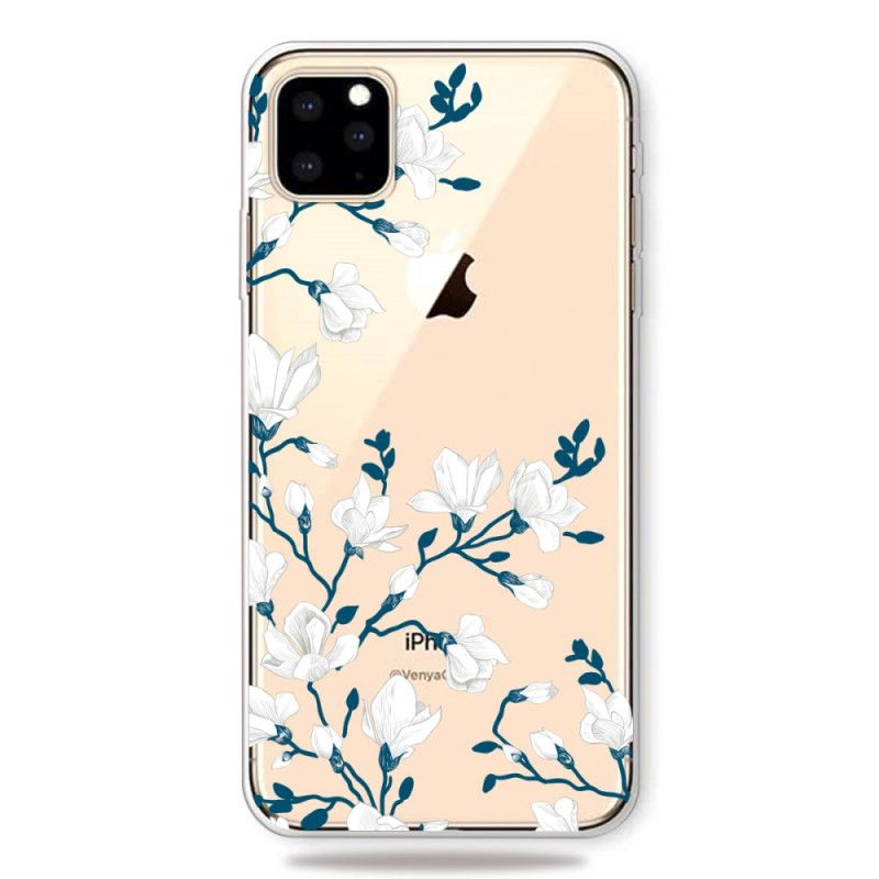 Coque iPhone 11 Pro Max Fleurs Blanches