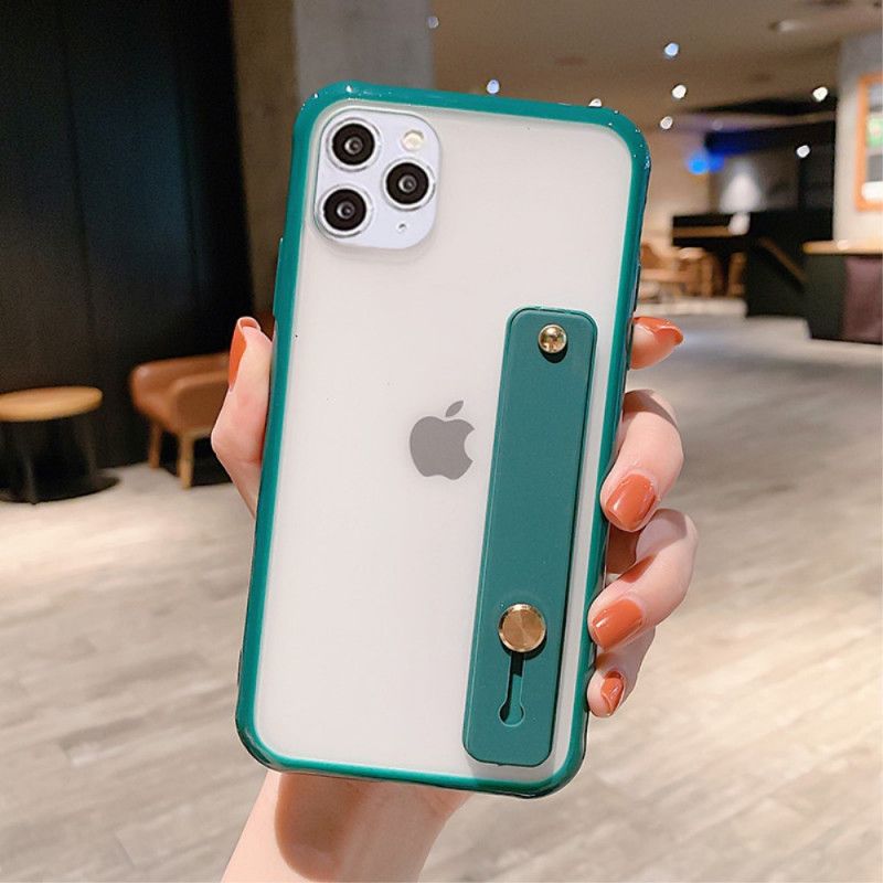 Coque iPhone 11 Pro Max Hybride Avec Sangle-support