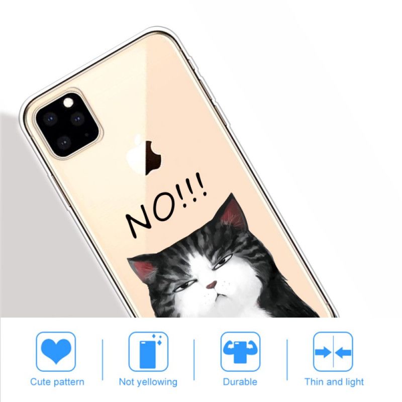 Coque iPhone 11 Pro Max Le Chat Qui Dit Non