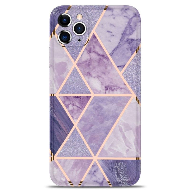 Coque iPhone 11 Pro Max Marbre Géométrie Flashy