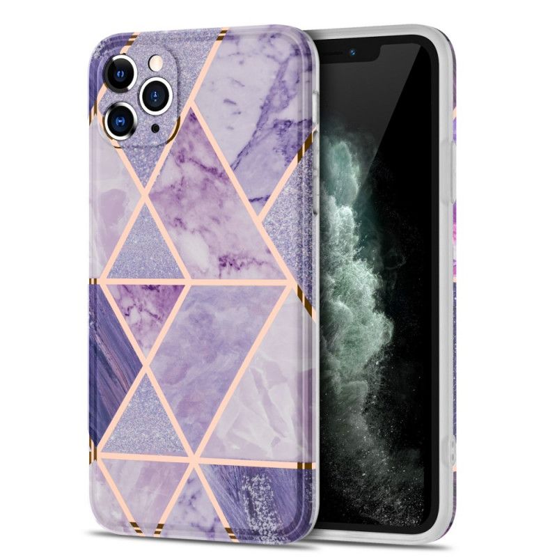 Coque iPhone 11 Pro Max Marbre Géométrie Flashy