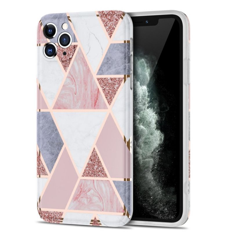 Coque iPhone 11 Pro Max Marbre Géométrie Flashy