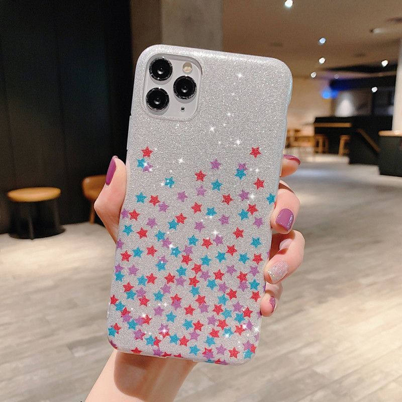 Coque iPhone 11 Pro Max Paillettes Étoiles